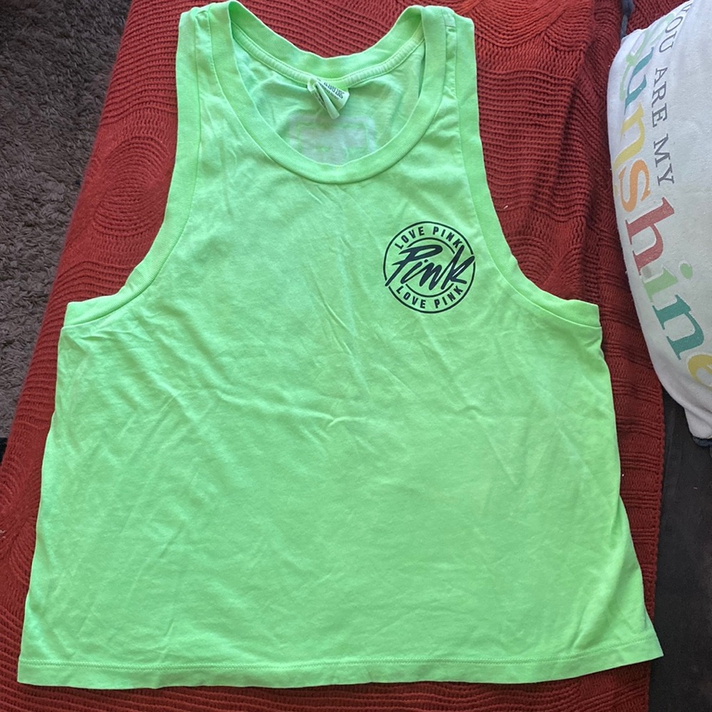 Neon green Pink top